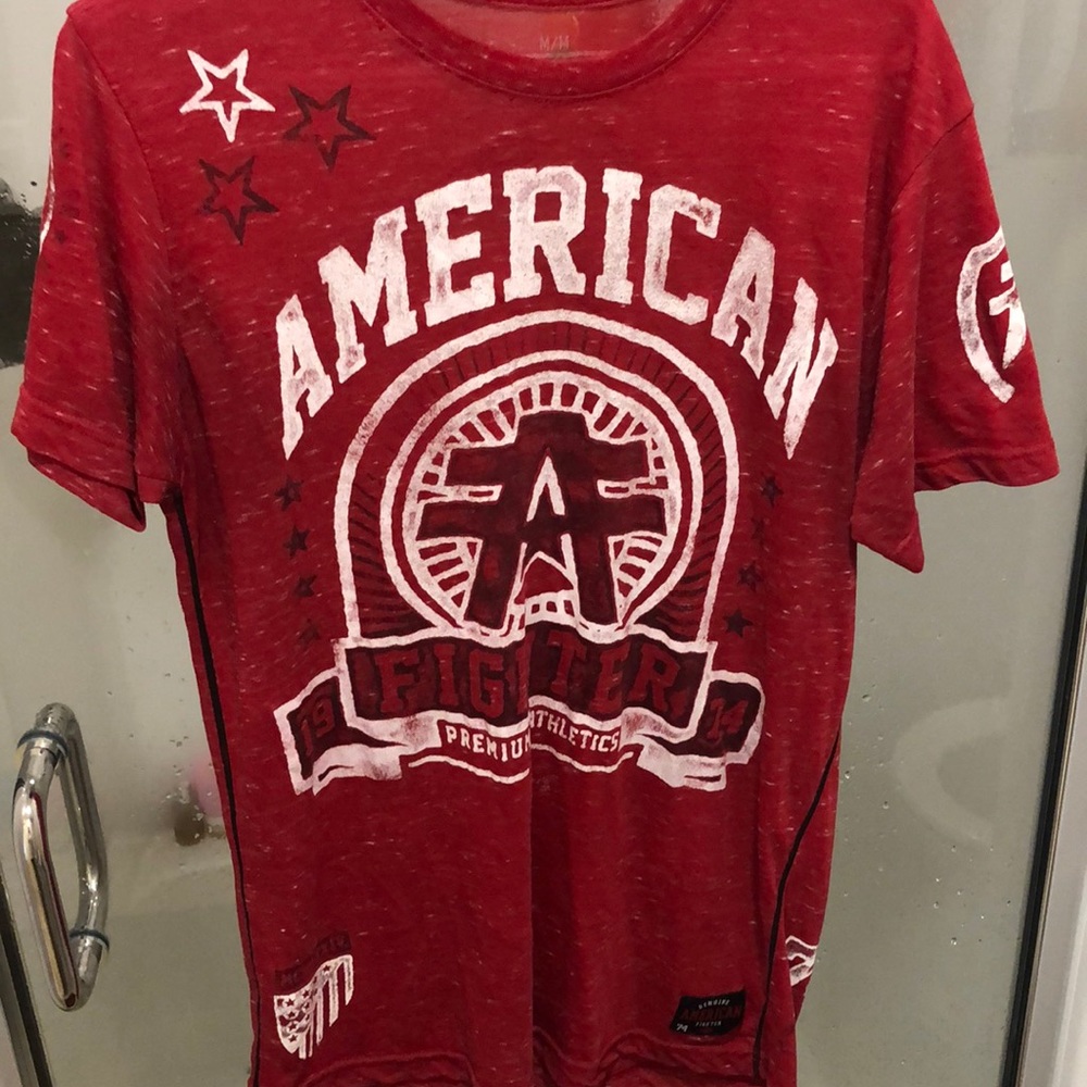 American Fighter Red “Premium Athletics” Tee Shirt